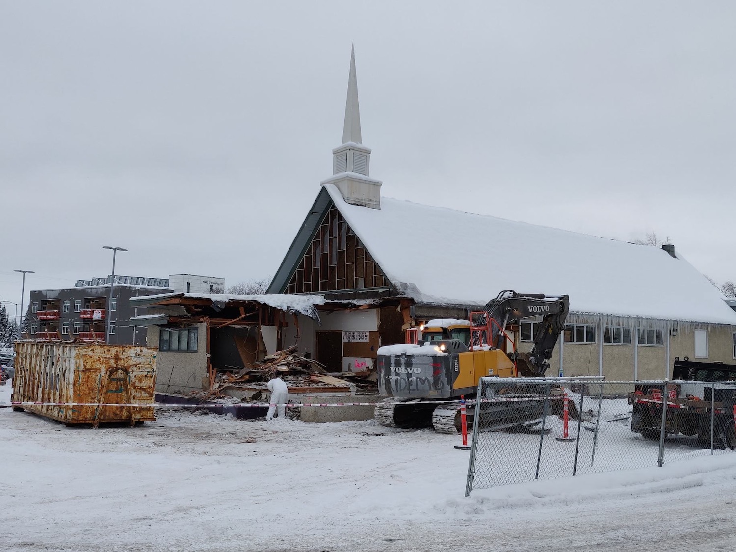 Spenard’s Church of Love undergoing major renovations.